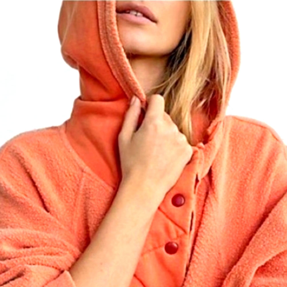 Free People Knit Jacket coat Terry Knit sweatshirt hooded dress sweaterdress